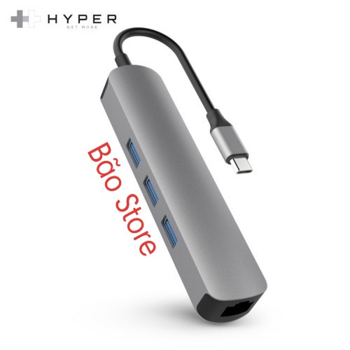 CỔNG CHUYỂN HYPERDRIVE 4K HDMI 6-IN-1 USB-C HUB [ Freeship ] FOR MACBOOK & USB-C DEVICES