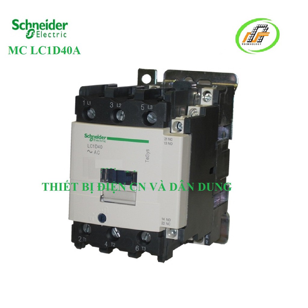 Khởi động từ LC1D50A 50A 22kW  Schneider- Thiết bị điện CN và dân dụng