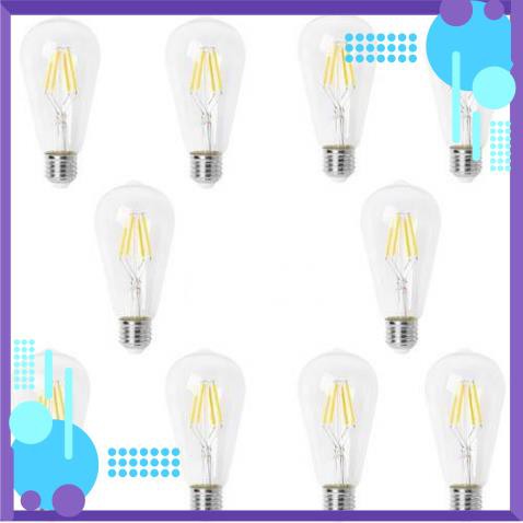 Combo 10 bóng led edison ST64 giả sợi đốt