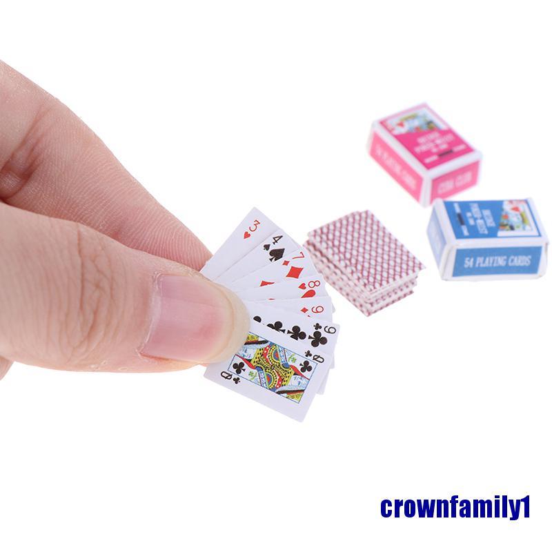 Bộ Thẻ Bài Mini Tỉ Lệ 1: 12 Dành Cho Búp Bê