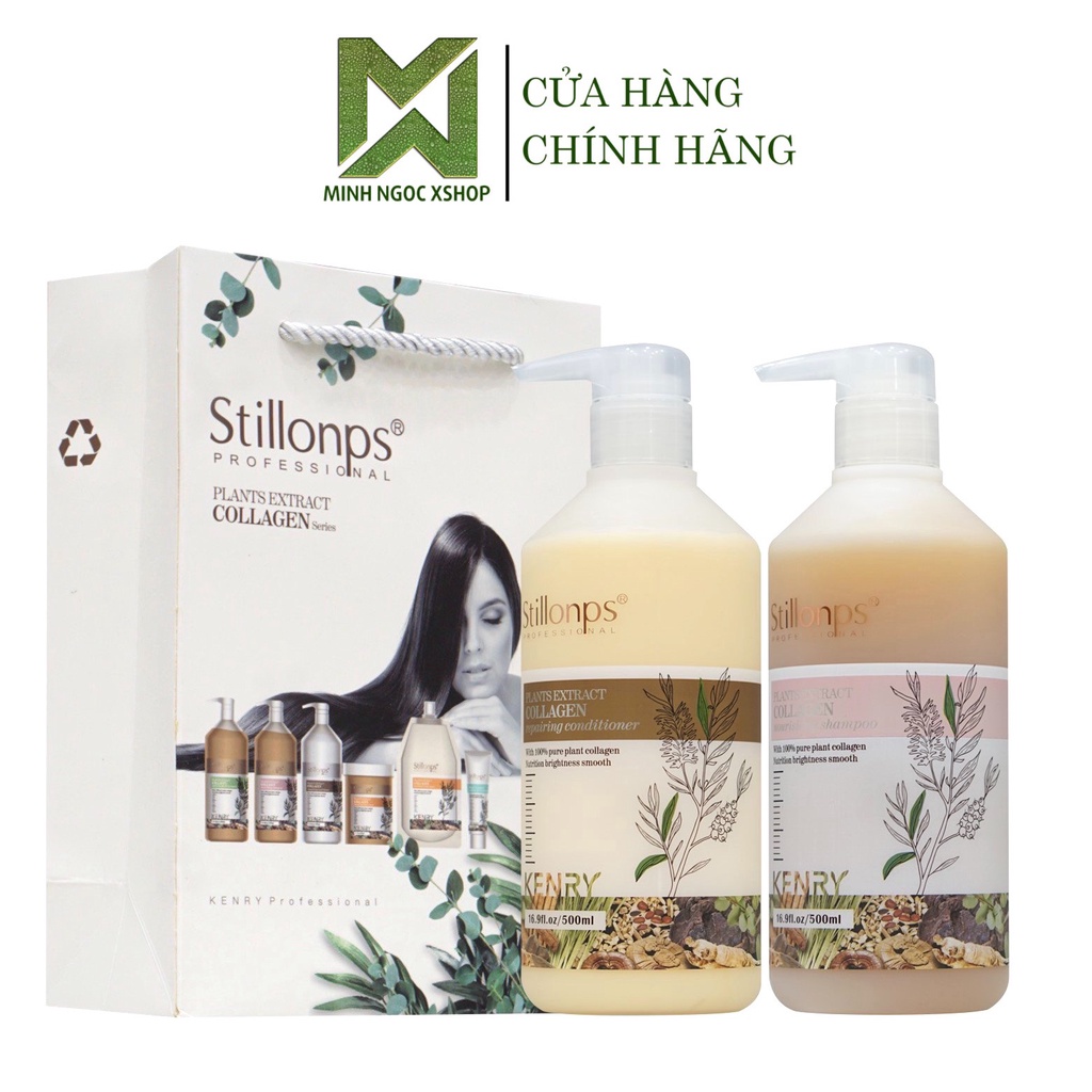 Cặp dầu gội xả dưỡng sinh cô đặc Stillonps 500ml, giúp phục hồi, thư giãn, chống cảm cúm, đau đầu | BigBuy360 - bigbuy360.vn