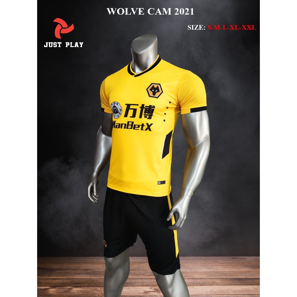 Bộ bóng đá Wolverhamton Justplay thun lạnh