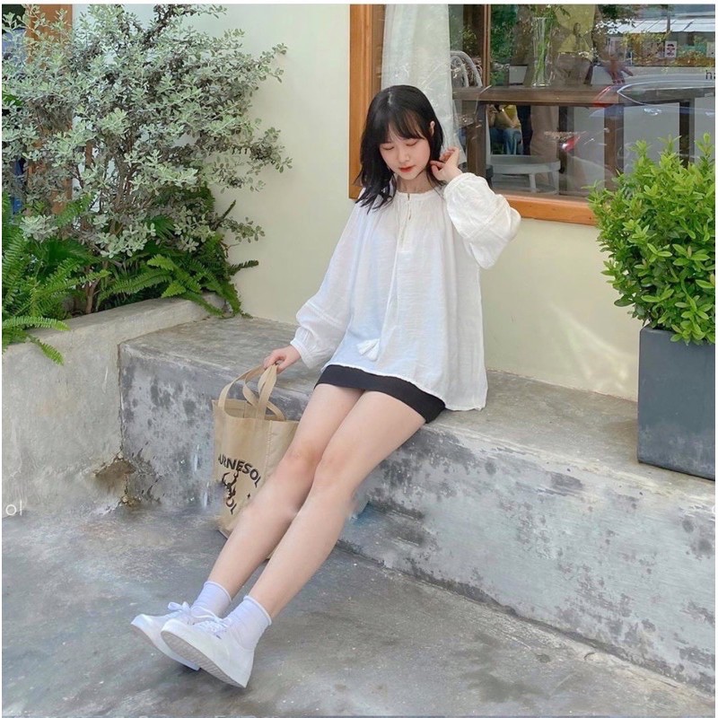 Áo sơ mi cổ chuông Vintage - áo sơ mi Quảng châu