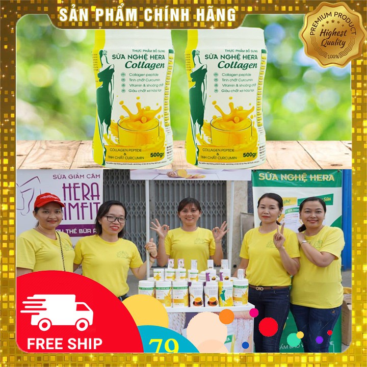 [100% Đẹp Da] SỮA NGHỆ HERA COLLAGEN CAO CẤP CHÍNH HÃNG 500gr - Lợi Sữa,chăm sóc da,nhanh lành vết thương,trị bao tử | BigBuy360 - bigbuy360.vn