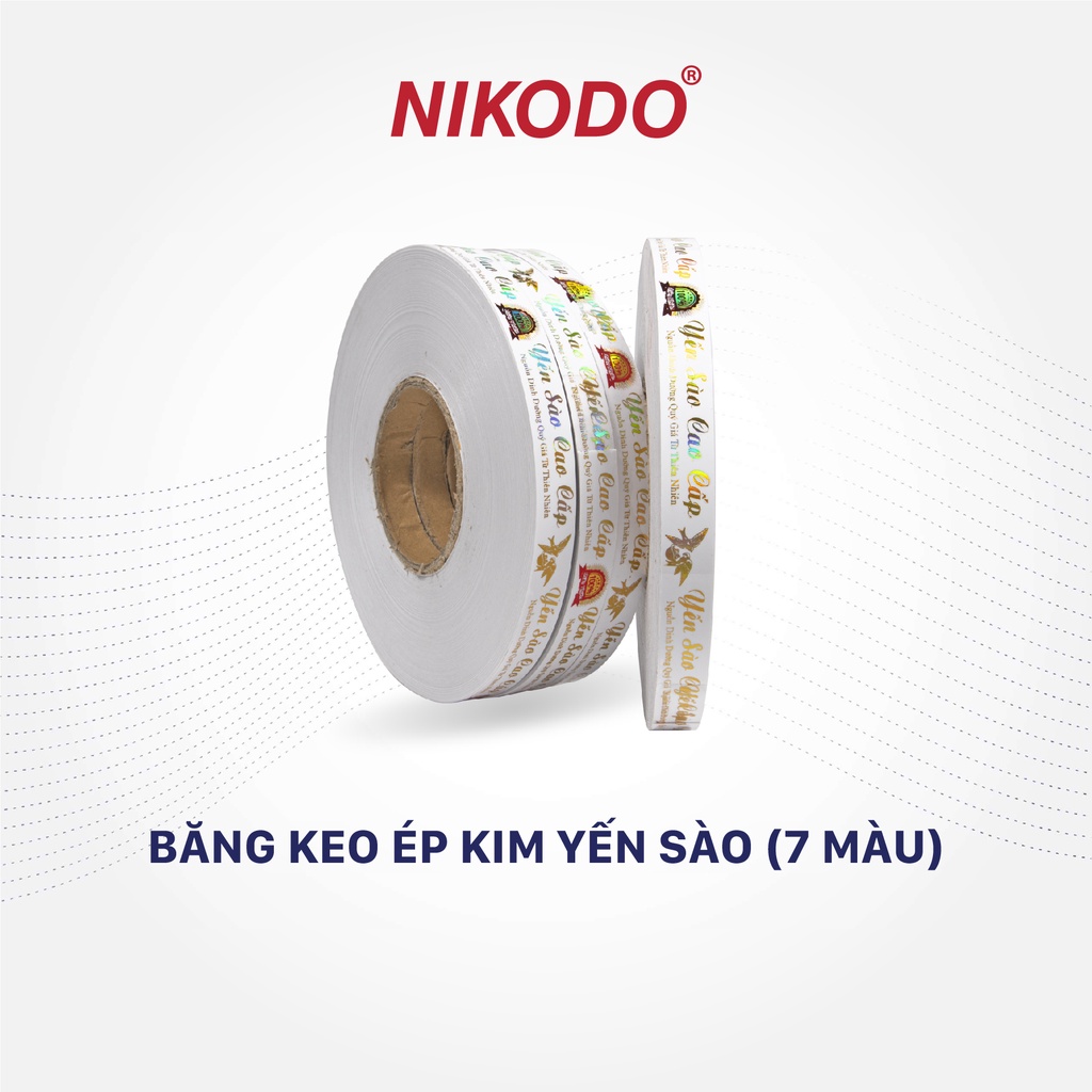 Băng keo ép kim yến sào cao cấp dán hộp - Phụ kiện yến sào Nikodo