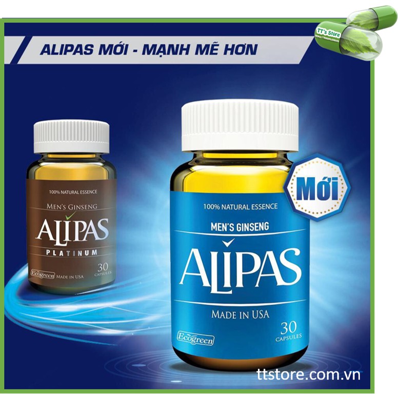 [Mẫu mới] Sâm Alipas New (Hộp 30 viên) - Tinh hàu biển
