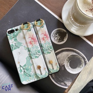 [ FREESHIP TỪ 50K TOÀN QUỐC ] Ốp lưng Iphone Flower nền sáng + đai