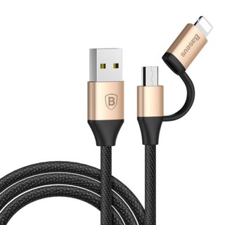 Cáp sậc nhanh đa năng 2 in 1 Micro - Lightning Baseus Data sync Fast Charging USB Cable