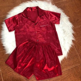 Bộ đồ ngủ lụa pijama ngắn
