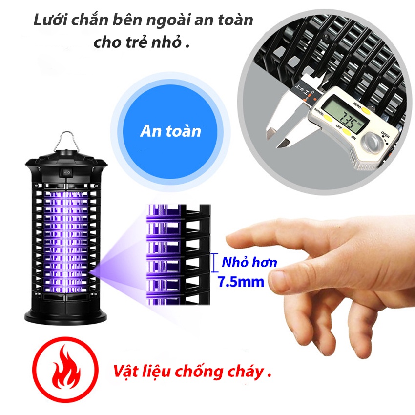 Đèn bắt muỗi, diệt côn trùng chuyên dụng SeaSy SS68 thiết kế tích hợp đèn ngủ, an toàn sử dụng