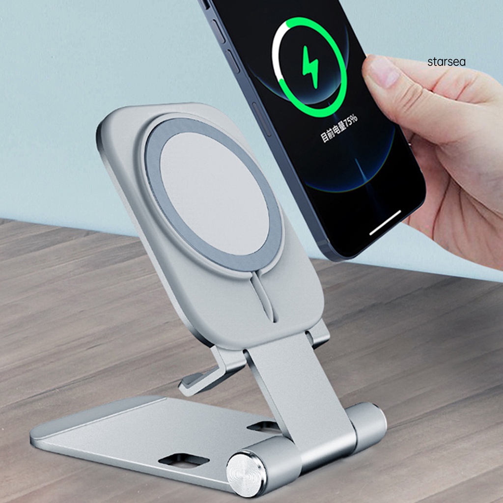 STSE Wireless Charger Bracket Multifunctional Stable Magnetic Dual-purpose Wireless Charger Mount for Livestreaming