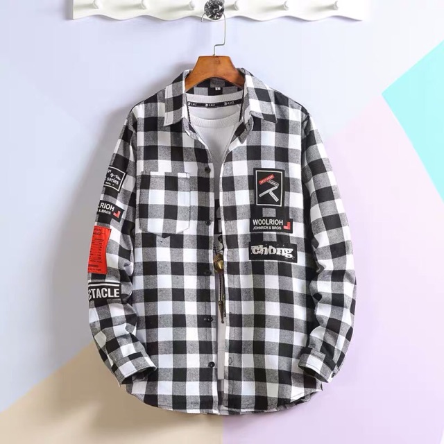 FREESHIP 50K - Áo Sơ Mi Caro Sơ Mi Flannel Áo Khoác Nam Nữ FLANNEL CARO In Cực Chất Nhiều Mẫu