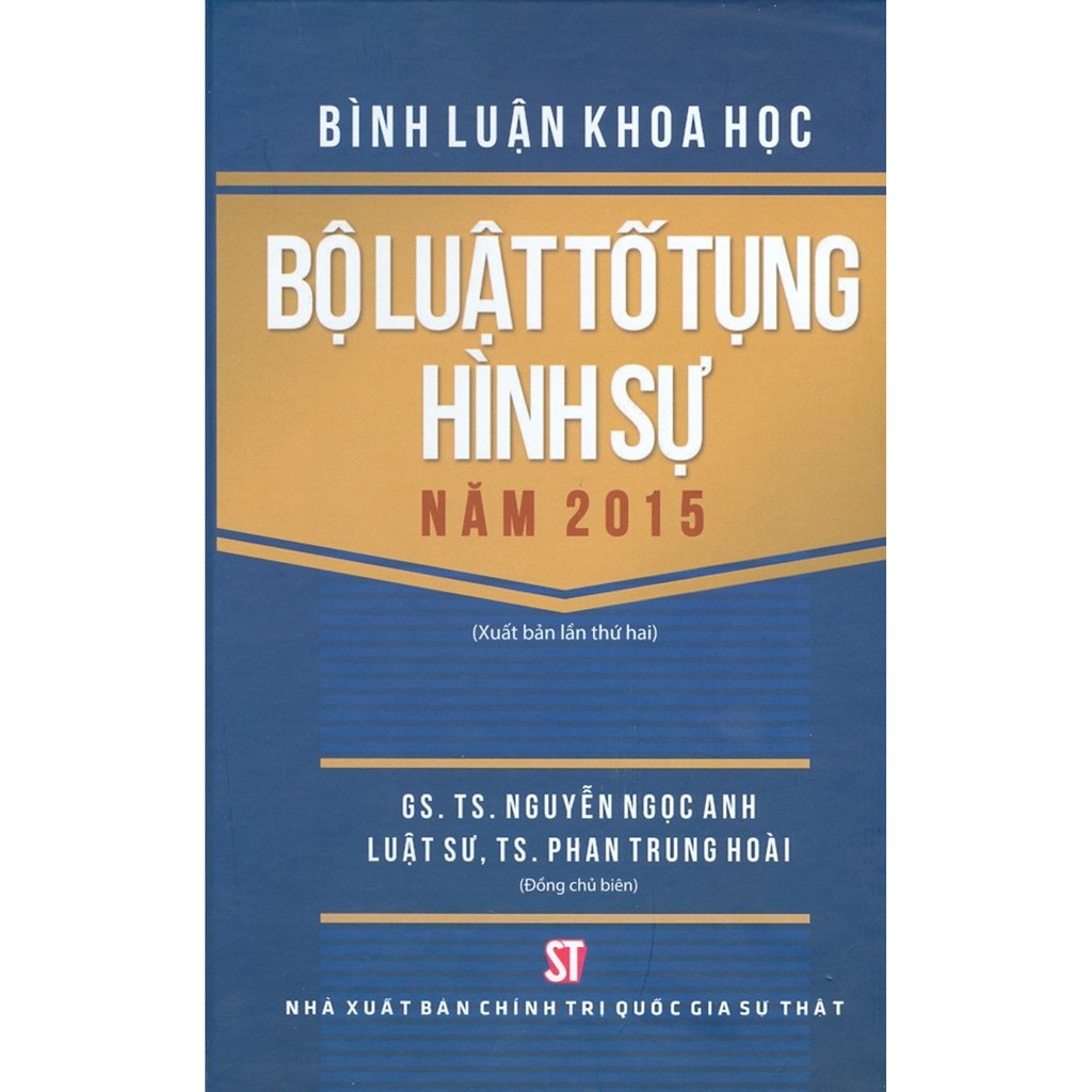 Sách - Bình Luận Khoa Học - Bộ Luật Tố Tụng Hình Sự Năm 2015 | BigBuy360 - bigbuy360.vn