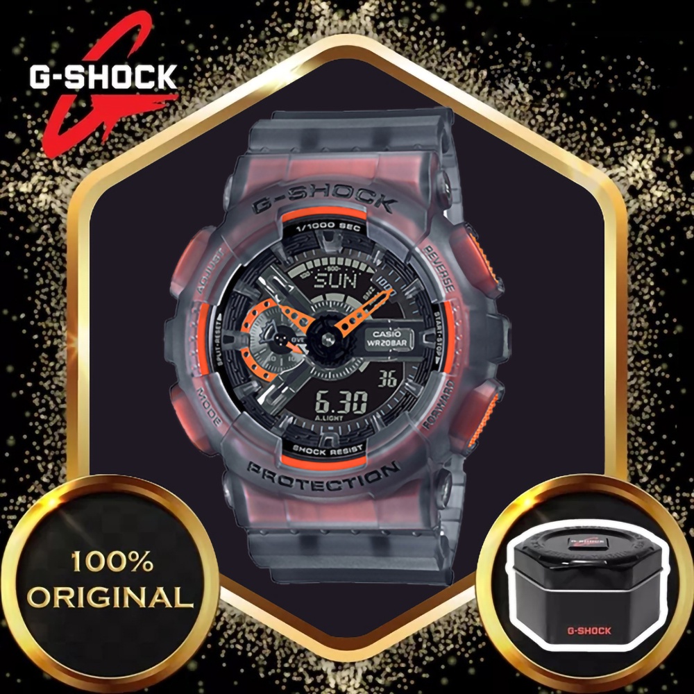 Đồng Hồ G-Shock 110-LS Đồng Hồ Nam Gsock Đầy Đủ Phụ Kiện Chống Nước Chống Sock Giờ Quốc Tế , Kim Tốc Độ