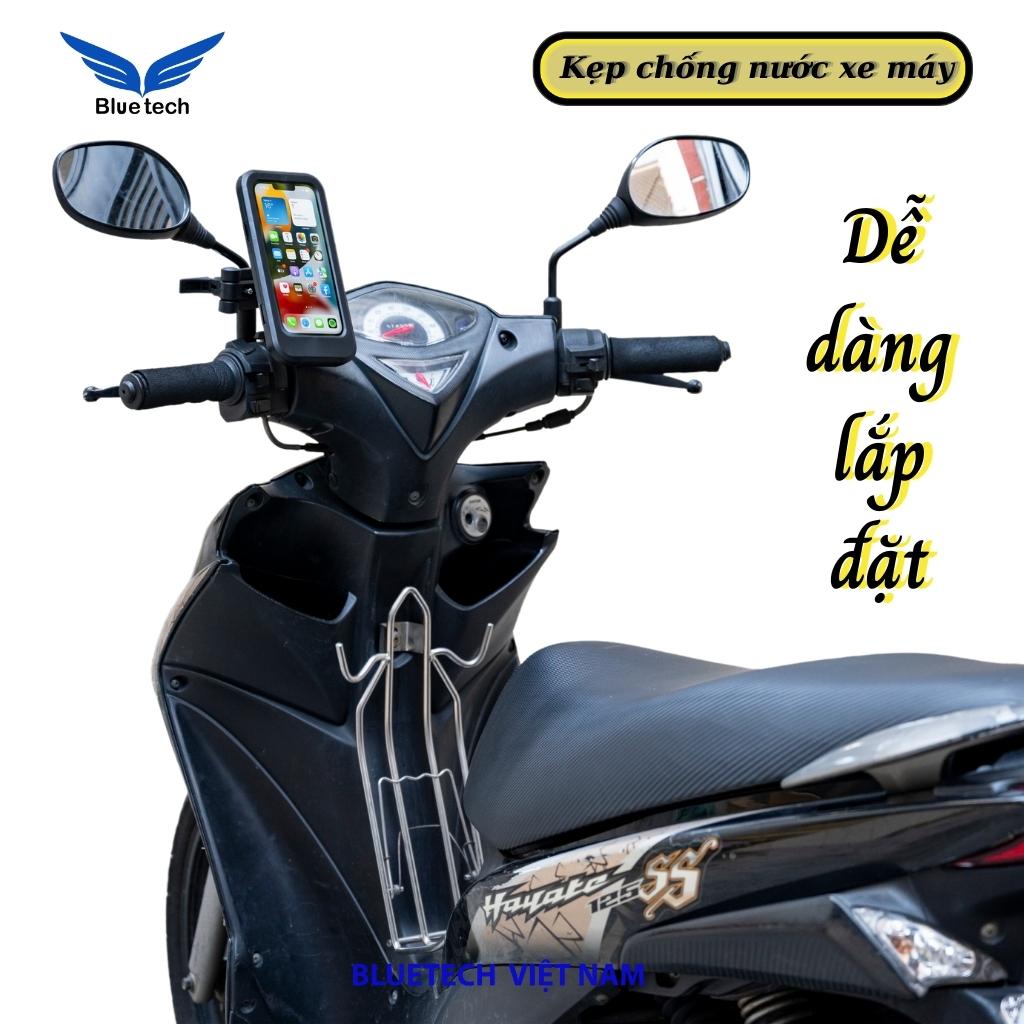 Kẹp điện thoại xe máy, giá đỡ điện thoại, kẹp điện thoại xe máy chống nước điều chỉnh xoay 360 độ, hàng cao cấp 2023