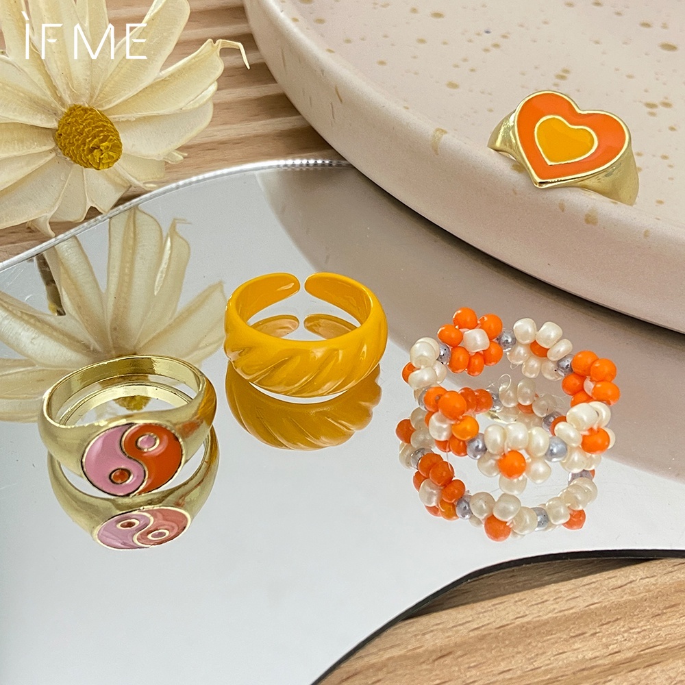 Set 4 Nhẫn Đeo Ngón Tay Thời Trang Cho Nữ