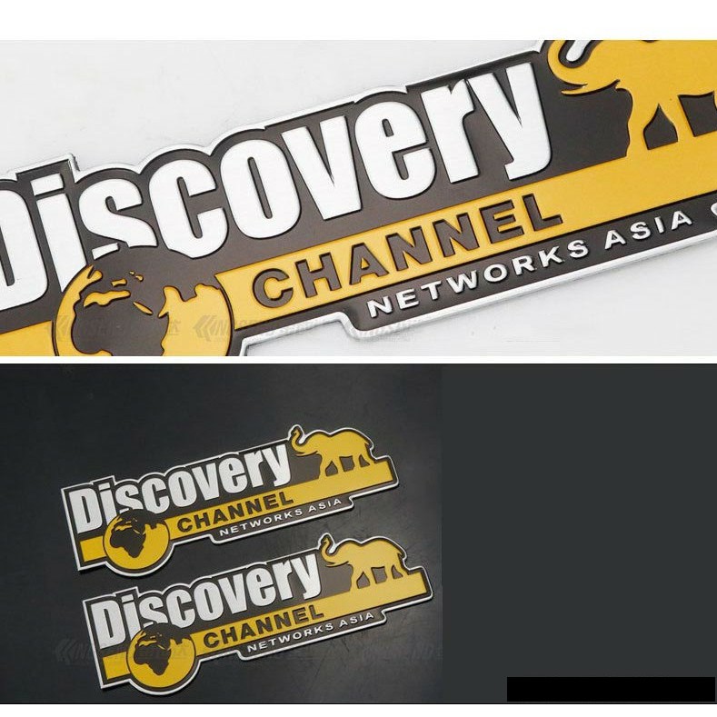 [Bán buôn] Tem Logo Discovery Channel Kim Loại Dán Xe ô Tô