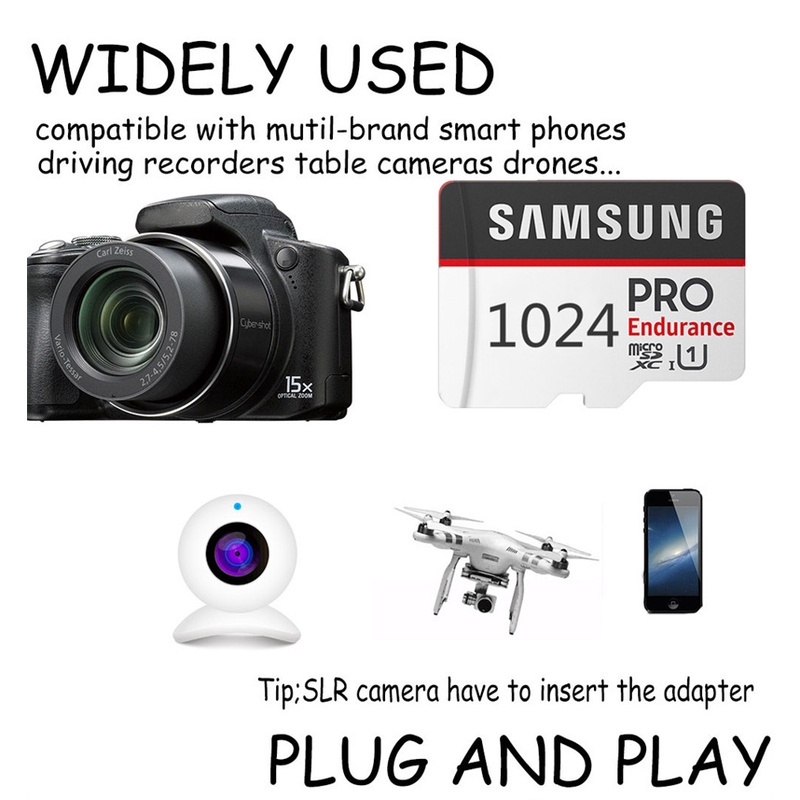 Thẻ Nhớ Samsung Micro SD Class10 TF 16GB 32GB 64GB 128GB 256GB 512GB 1024GB