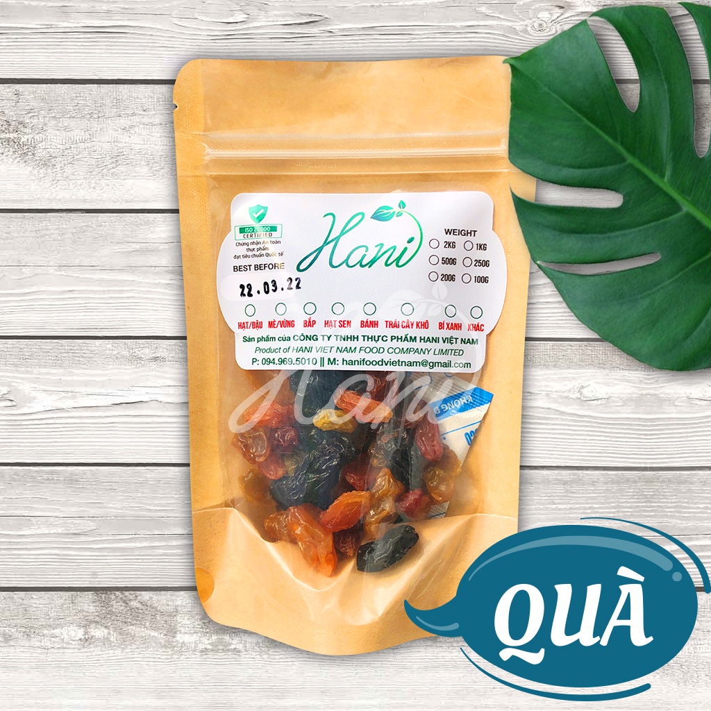 (Quà tặng) Nho khô Mỹ bổ sung nhiều Vitamin Đẹp da, căng mịn  HANI FOOD