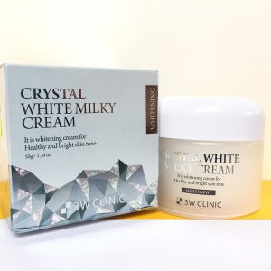 3W CLINIC CRYSTAL WHITE MILKY CREAM  KEM DƯỠNG TRẮNG BẬT TONE