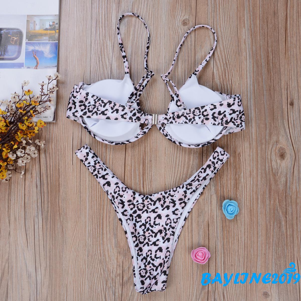 Set Đồ Tắm 2 Mảnh Họa Tiết Da Báo Thời Trang Quyến Rũ Dành Cho Nữ | BigBuy360 - bigbuy360.vn