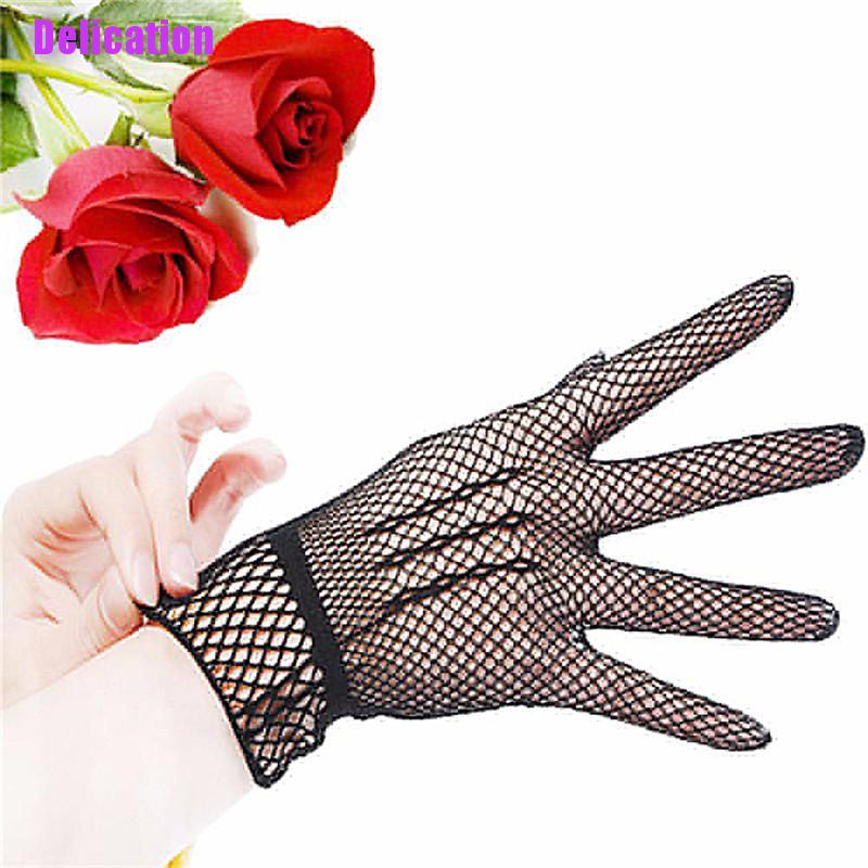 Găng Tay Xỏ Ngón Phối Ren Quyến Rũ Thời Trang Dành Cho Nữ