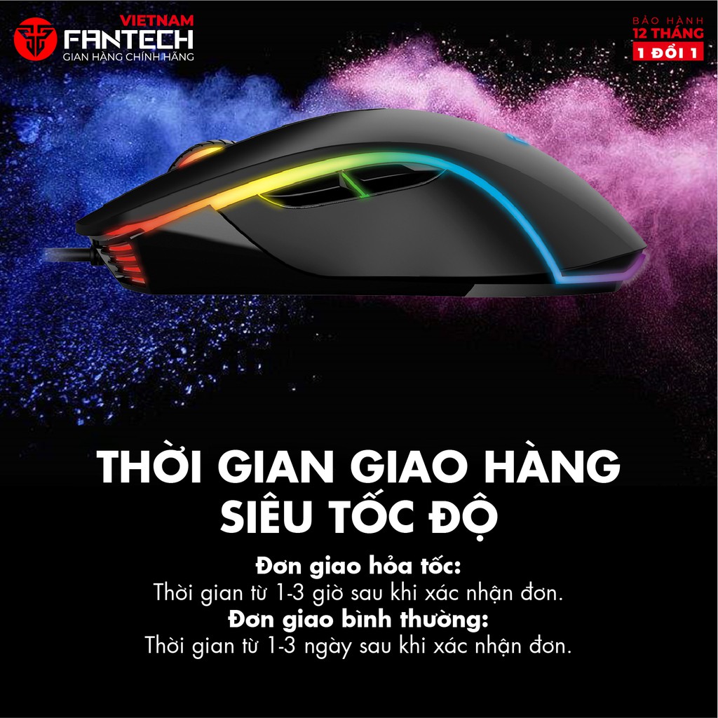 Chuột Gaming Có dây Fantech X16 THOR II 4200DPI LED RGB 16,8 Triệu Màu 6 Phím Macro Có Phần Mềm Tùy Chỉnh Riêng