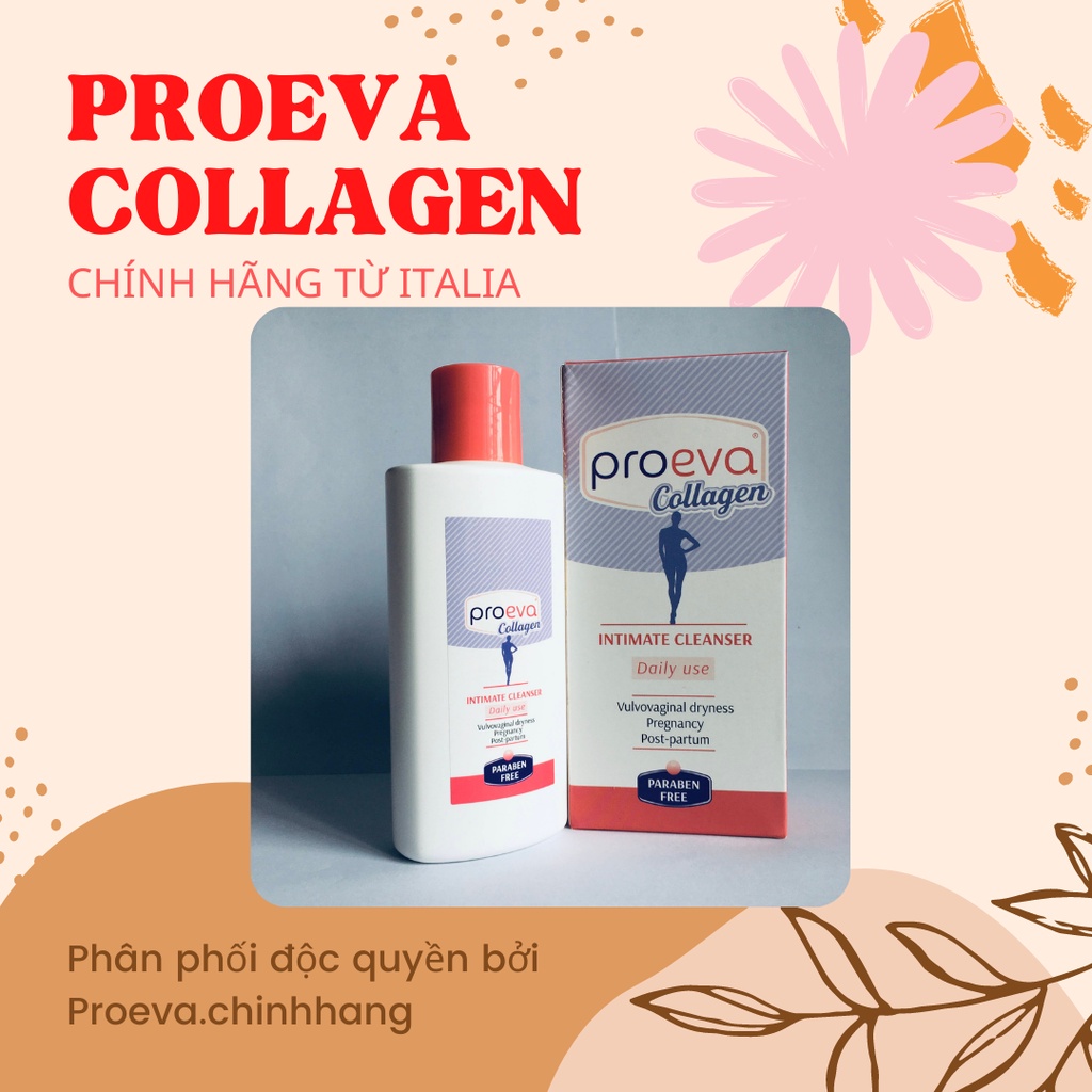 PROEVA COLLAGEN - Dung dịch vệ sinh phụ nữ, trẻ hóa âm đạo, 125 ml - CHÍNH HÃNG