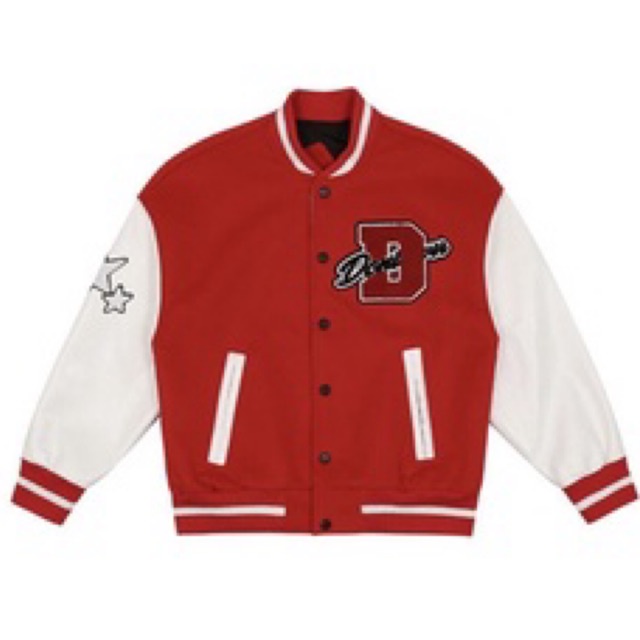 Áo Bomber - Jacket Vasity tay da chất dạ Dont Cower LOẠI 1