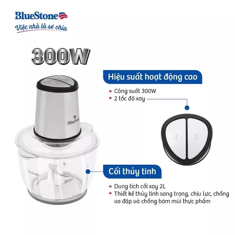 Máy Xay Thịt 2 Lưỡi Dao Kép BlueStone CHB-5149 (2L)
