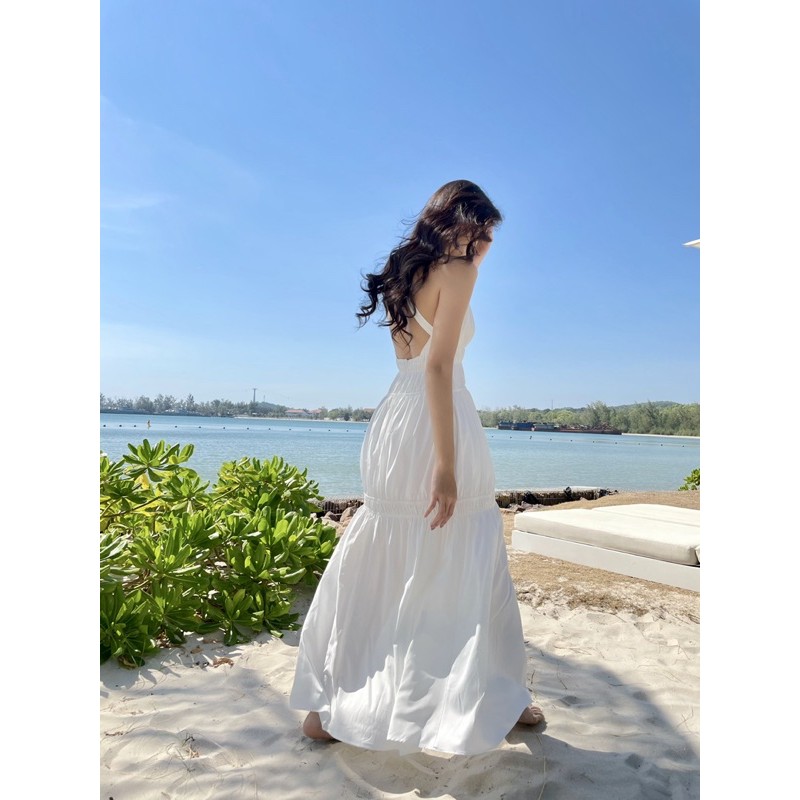 Maxi dài hở lưng