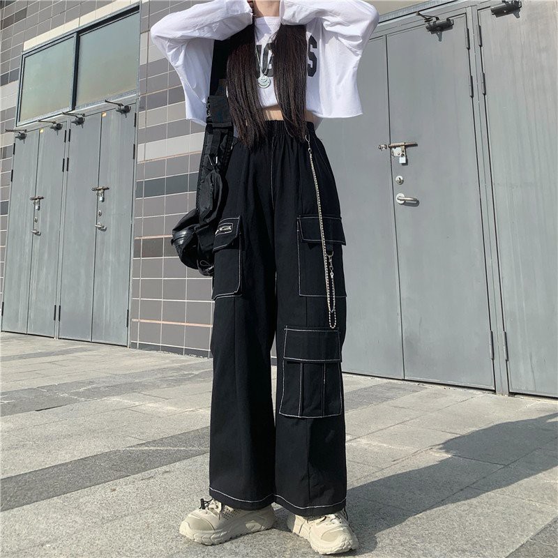 Quần Kaki Ống Suông Unisex 🍀FREESHIP🍀 Quần Kaki Ống Suông Túi Xích Giả Jeans Unisex Siêu Hot Hit | BigBuy360 - bigbuy360.vn