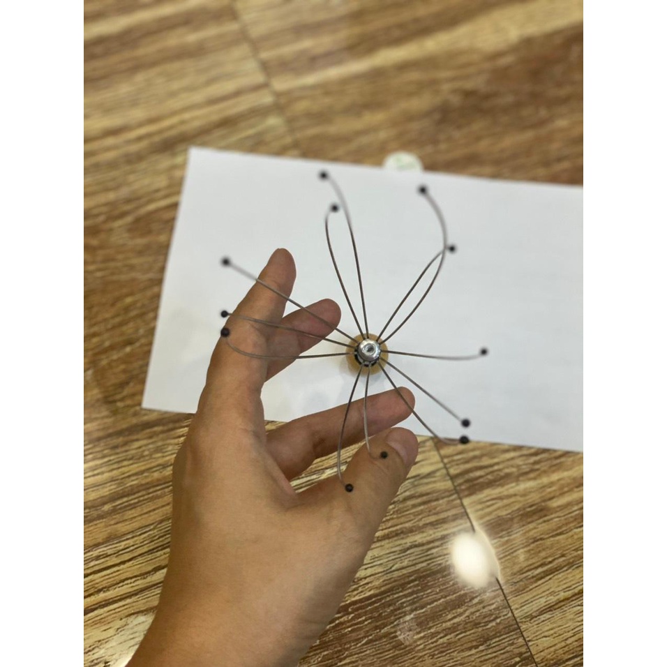 Cây mát xa đầu, gậy huyệt mát xa đầu, cây 8 ngón thư giãn đầu, đau đầu, mỏi vai gáy, chải tóc
