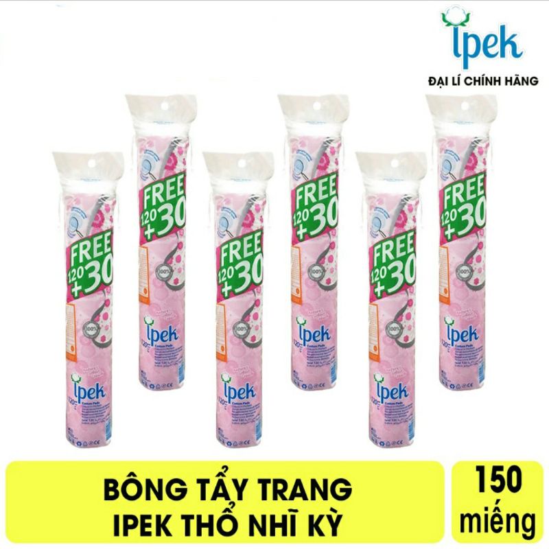 BÔNG TẨY TRANG IPET THỔ NHỊ KỲ 120 TẶNG 30  MIẾNG