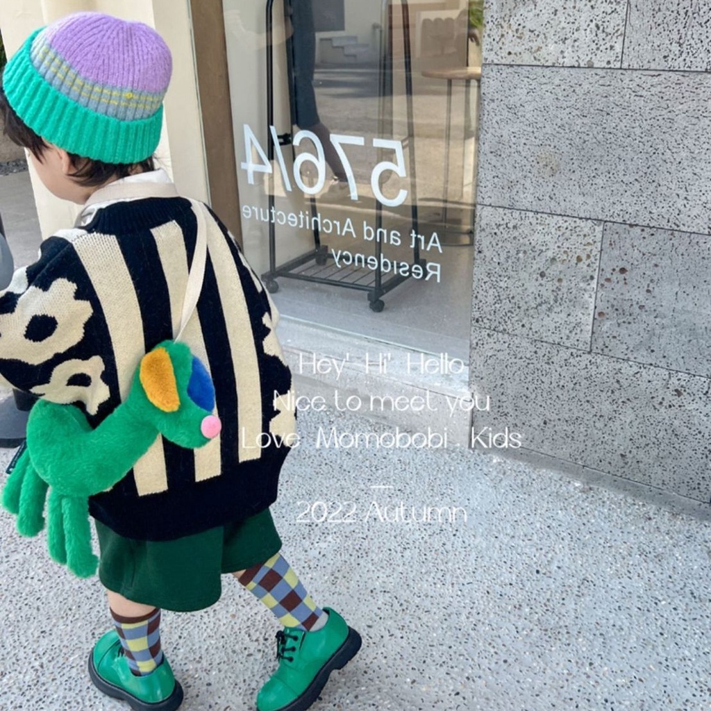 Áo Sweater Dệt Kim Tay Dài Chất Liệu Dày Dặn Thời Trang Thu Đông 2022 Mới Cho Bé