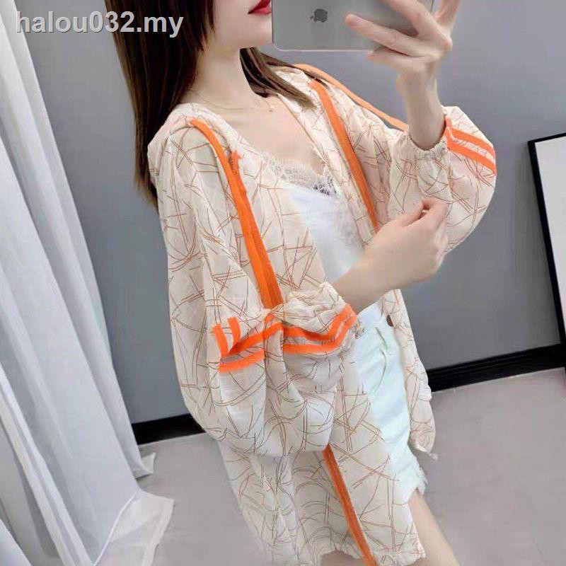 Áo Khoác Cardigan Có Mũ Trùm Tay Dài Chống Nắng Mùa Hè Mẫu Mới 2021 Cho Nữ