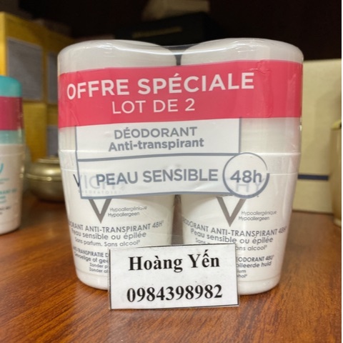 [1 LỌ] Lăn khử mùi Vichy Ngăn mùi 48h - 72h