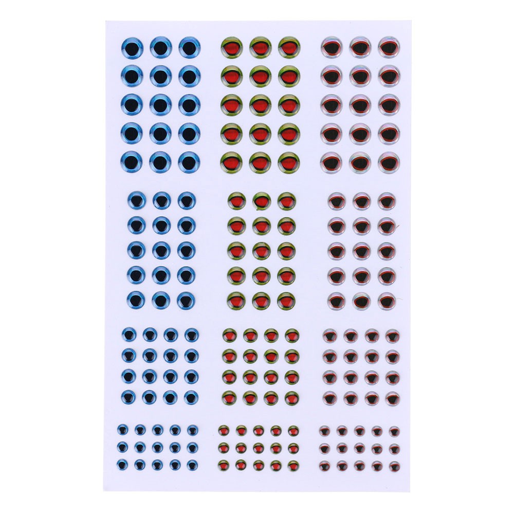 Mắt 3D HENGJIA làm mồi câu cá giả 3mm 4mm 5mm 6mm