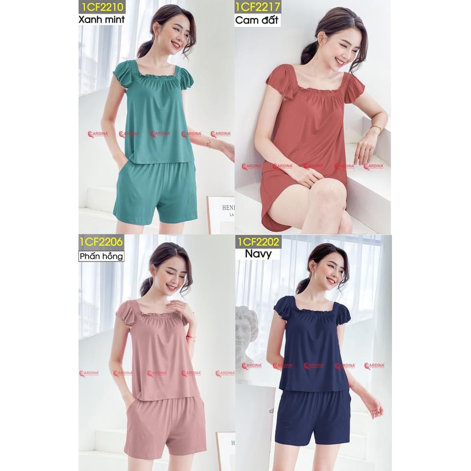 Bộ Yếm Mặc Nhà Nữ 𝐂𝐀𝐑𝐃𝐈𝐍𝐀 Sát Nách Chất Lụa Nhật Mềm Mại Màu Sắc Nhẹ Nhàng Quyến Rũ