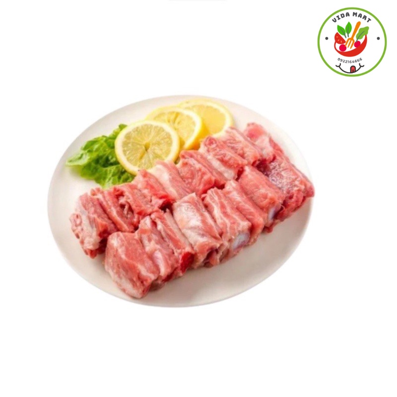 Sườn Cánh Buồm Heo Vidafood Nhập Khẩu Đức, Sườn Cánh Buồm Heo Cắt Miếng, Vệ Sinh An Toàn Thực Phẩm