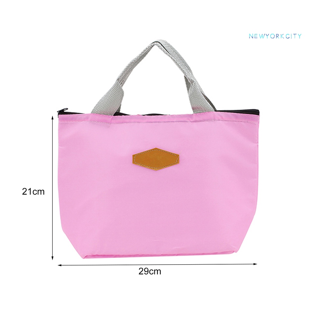 Túi Đựng Hộp Cơm Trưa NYC Cách Nhiệt Chống Thấm Nước Màu Sắc Ngọt Ngào