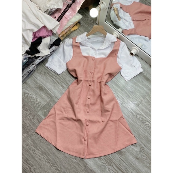 Yếm tặng kèm áo sơ mi+ Ảnh chup