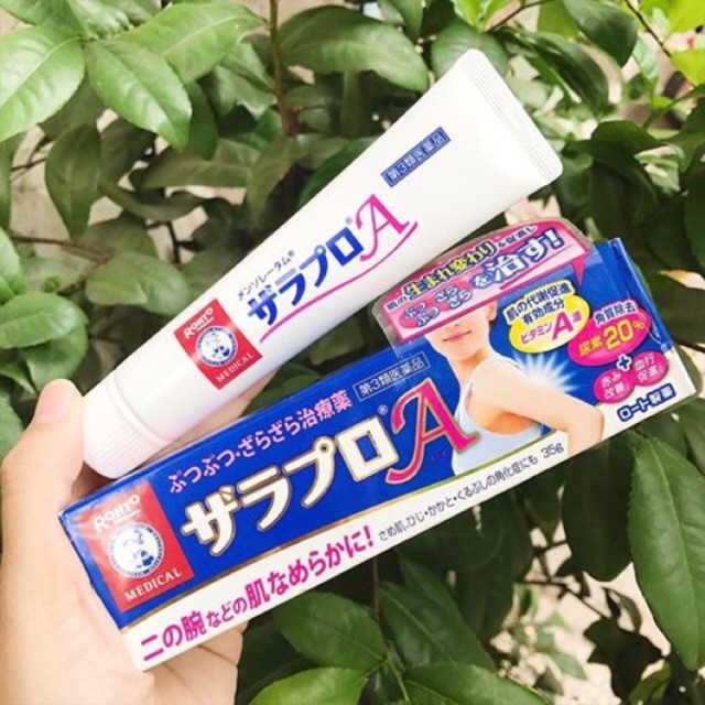 Kem loại bỏ viêm nang lông Zaraporo Rohto Nhật Bản hết viêm lỗ chân lông viêm á sừng