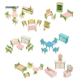 Bộ bàn ghế gỗ mini cho bé chơi đồ hàng