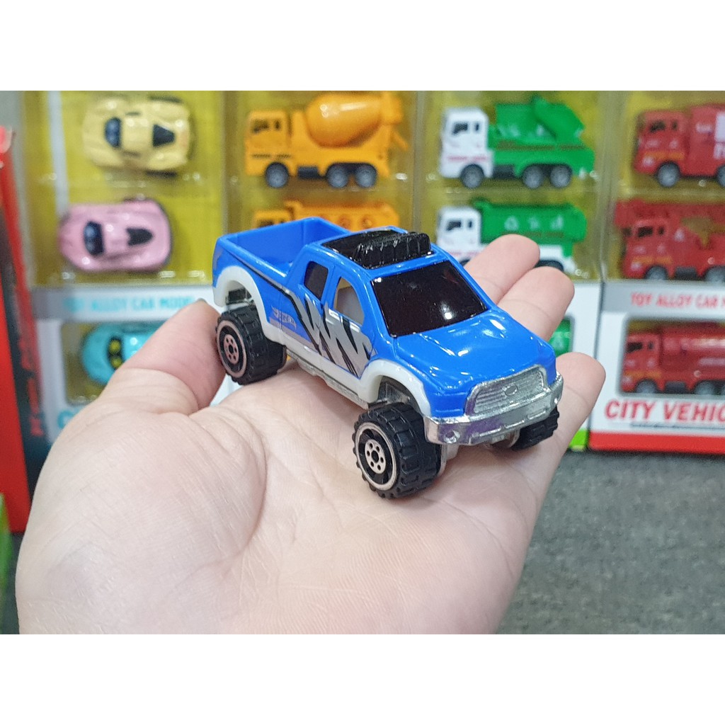 Xe Mô Hình Đồng Giá 25k - Mã 1604-3-01  . Xe Hơi Size Mini Màu Xanh Dương Jeep