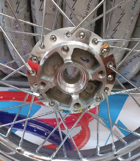 Bánh căm gắn cho xe VISON -ARI BLAED niềng sam gosiii thái 14 căm đùm mạ crom gắn như zin