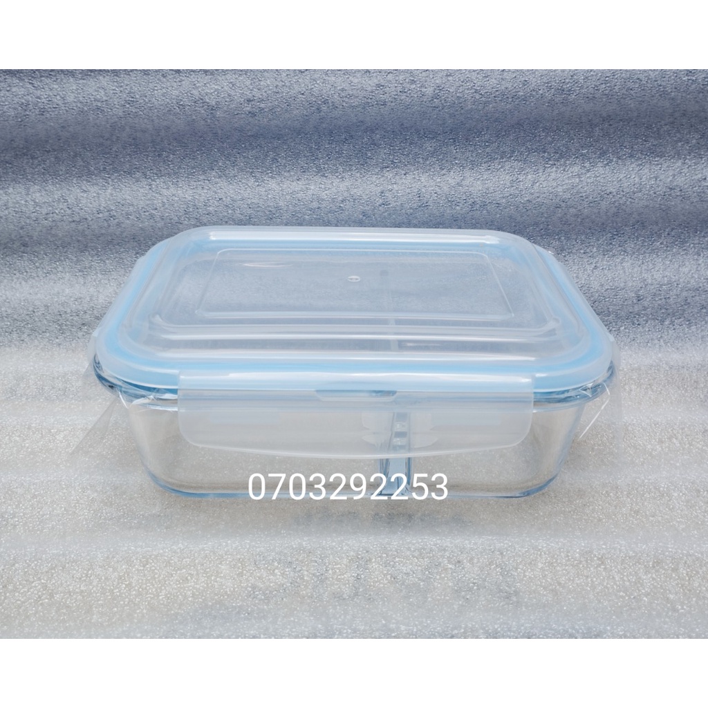 Hộp Thủy tinh 2 ngăn 1L / 900ml tròn 2N / 640 ml chữ nhật