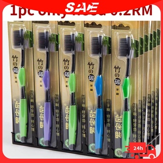 1pc] Bàn Chải Đánh Răng Than Tre Siêu Mềm