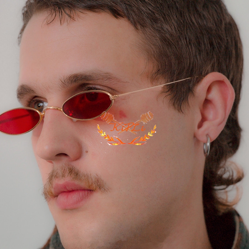 Kính mát gọng kim loại tròng nhỏ phong cách cổ điển thời trang dành cho nữ