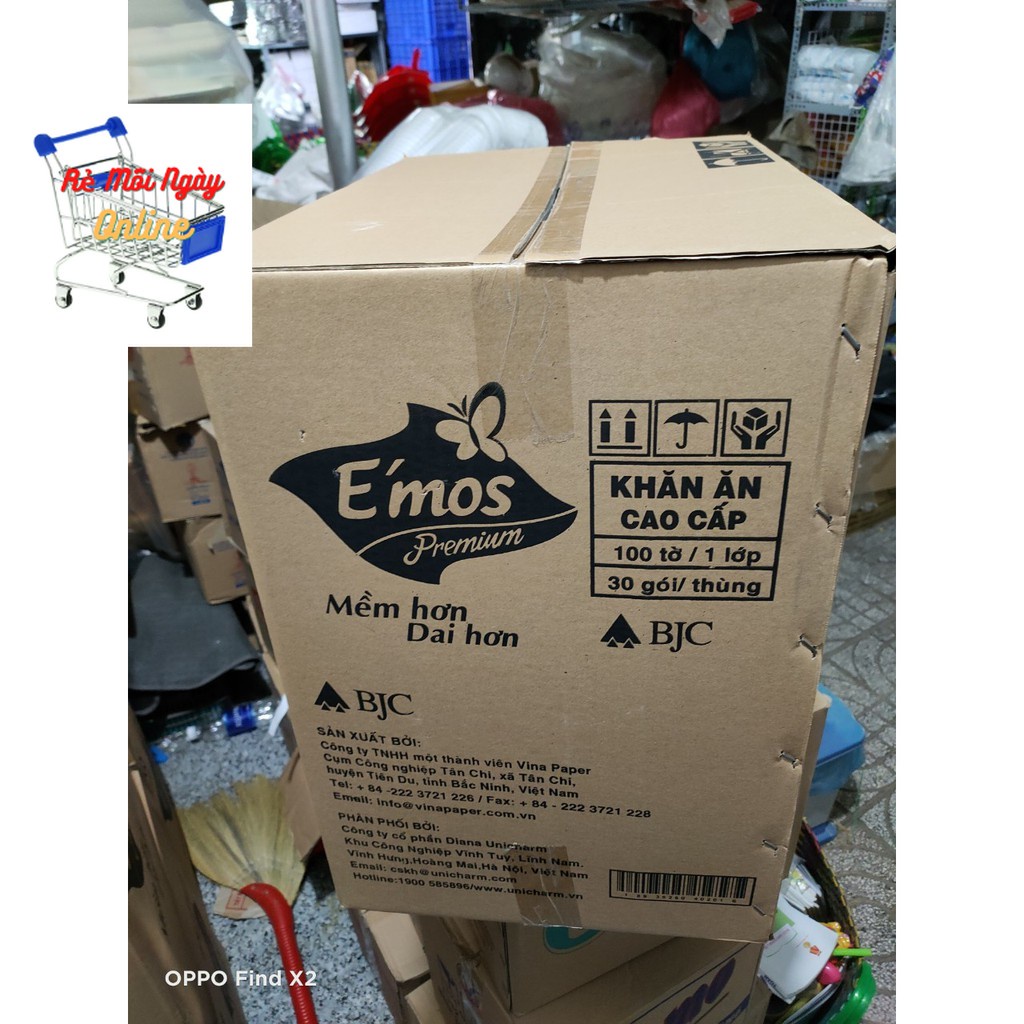 1 Thùng ( 30 gói) Giấy Emos 330x330mm